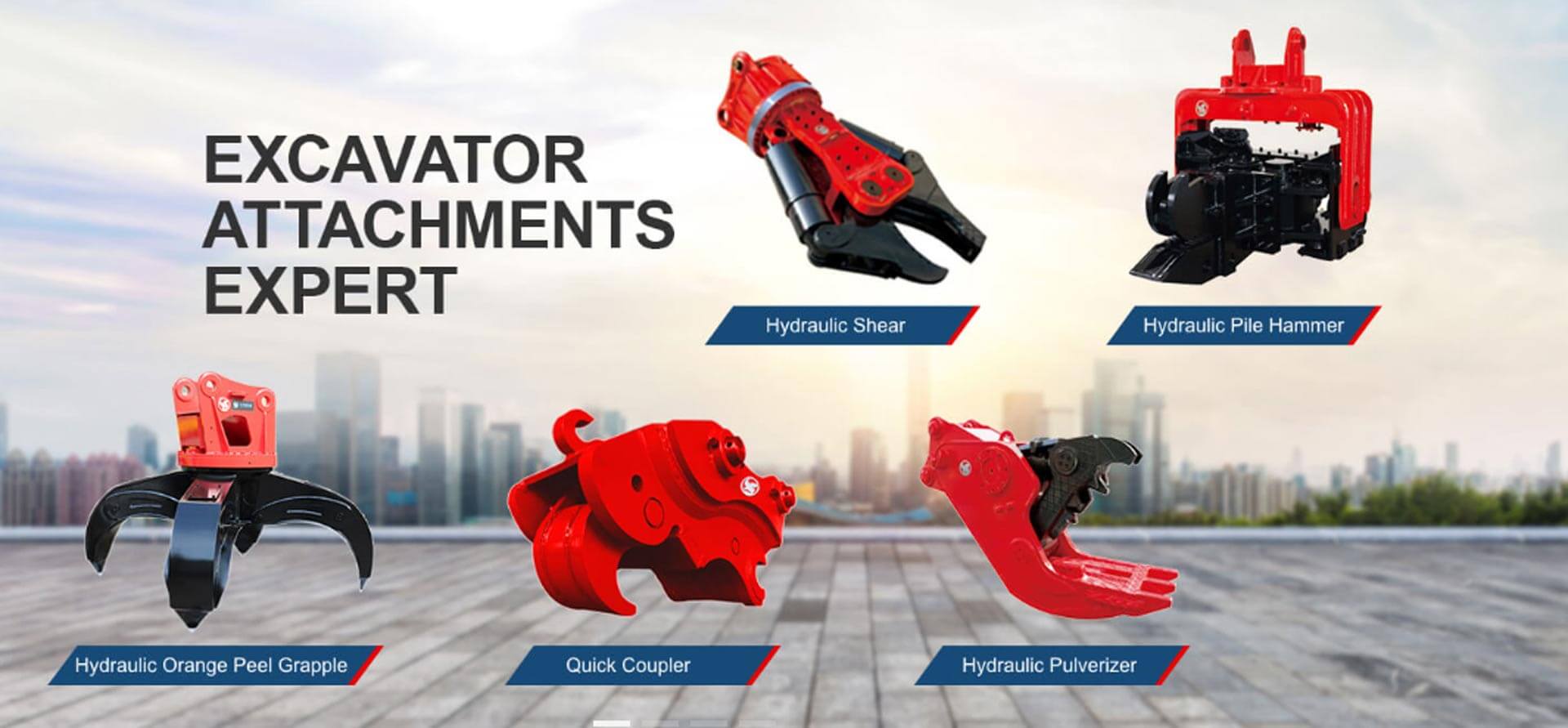 hydraulic attachment for excavator